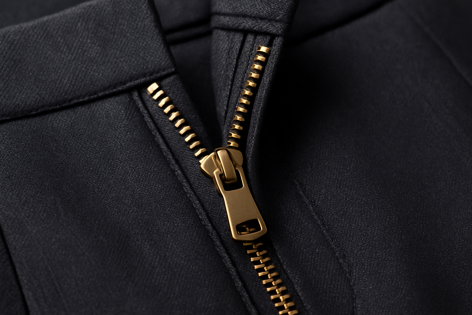 cremallera de un pantalon de vestir 